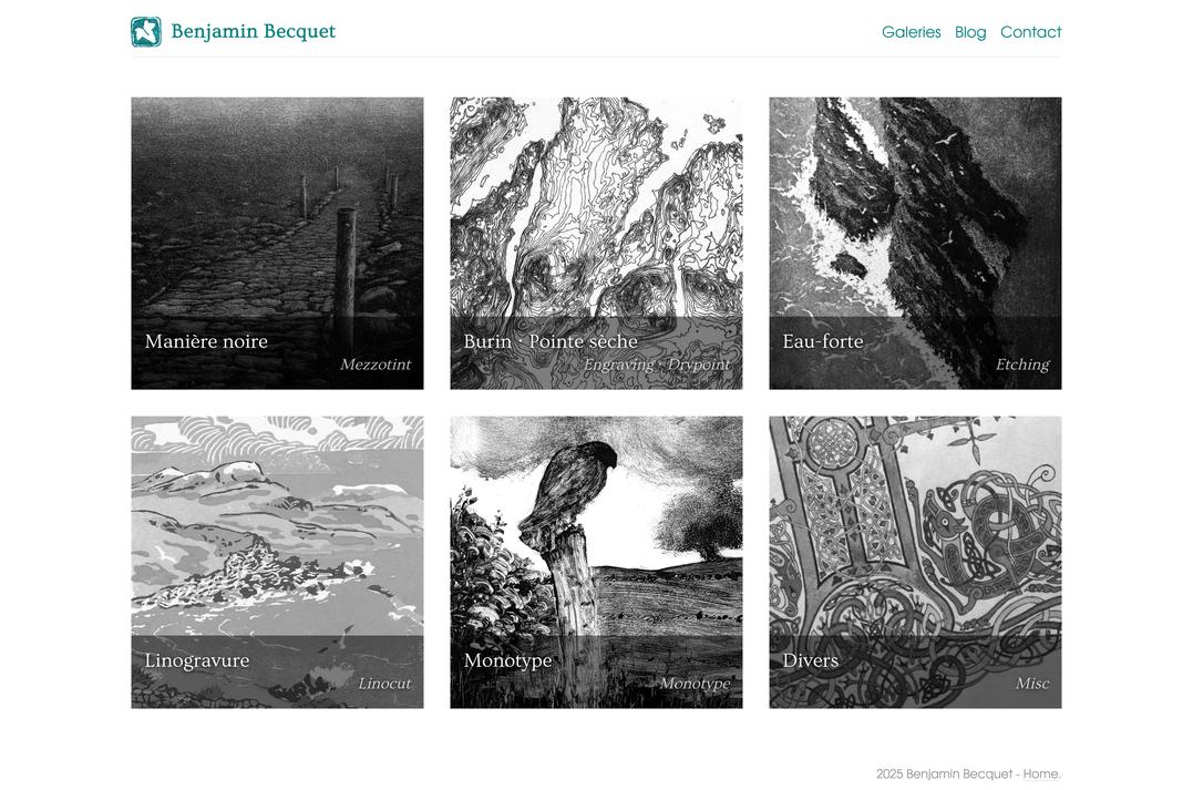 Capture d'écran du nouveau site